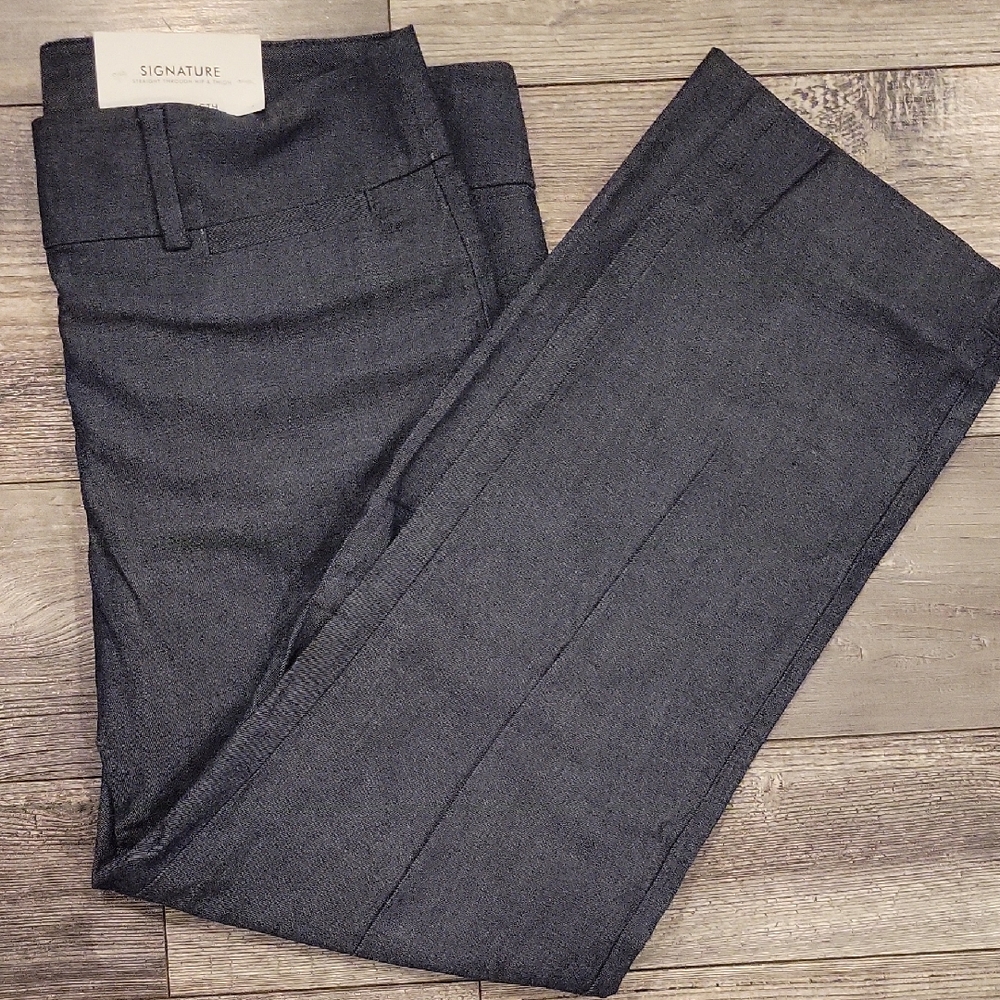 NWT ANN TAYLOR Signature Women's Charcoal Dress Pants Size 4